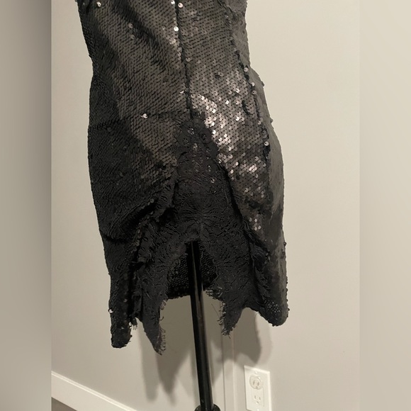 BOOHOO sequin split hem mini dress size 6 - Picture 6 of 7